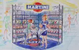 1970 by Oude Martini aquarel reclame ontwerp, Oude Martini aquarel reclame ontwerp, sold Apr 2019