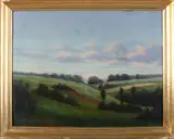 D. Wiggers, Heuvelachtig landschap, Olieverf op linnen