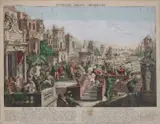 18e Eeuwse gravure, Die Achte Egyptische Plage, 18e Eeuwse gravure