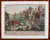 18e Eeuwse gravure, Die Fünfte Egyptische Plage, 18e Eeuwse gravure