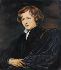 Monogram A., Zelfportret A. van Pyck, Olieverf op linnen