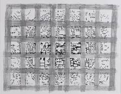 Adrie Arendsman, Abstract figuratief, Lithografie op papier