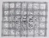 Adrie Arendsman, Abstract figuratief, Lithografie op papier