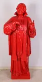 19e eeuw by Groot 19e eeuws houtgestoken kerkelijk Heilig figuur, sold Apr 2019