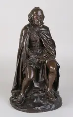 19e Eeuws bronzen figuur, Shakespeare