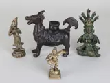 Oosters by Vier oude & antieke Oosterse bronzen figuren, sold Apr 2019