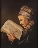 Henk Reerink, Rembrandts' moeder, Olieverf op linnen