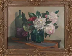 P.A. Nijgh, Stilleven met gemberpot, Olieverf op linnen