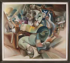 Swoboda, Surrealistische voorstelling, Olieverf op linnen