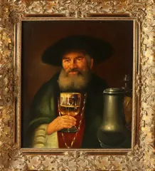 Kurt Blasius, 17e Eeuws heren portret, Olieverf op linnen