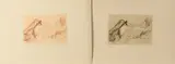 Twee etsen Max Rabes, Vrouw met kousen, Twee etsen Max Rabes 1910