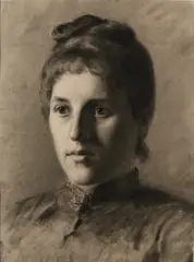 Drie maal houtskool portretten, 1900, Drie maal houtskool portretten