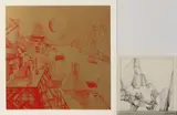 Twee werken van Fritz Mikesch, Surrealistisch, Eén maal werk op papier, surrealistisch, 1968