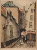 Hendrik de Laat, Poort Den Bosch, Ets op papier