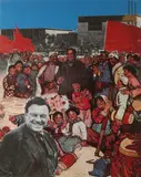 Errö, Chinese figuren en zelfportret, Serigraph op papier