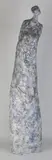 Modern kunstwerk, met monogram, Groot modern keramieken figuur. met monogram. eind 20e Eeuw