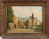 P.J.A. Wagemans, Stadspoort, Olieverf op linnen