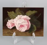 Stilleven pioenrozen by C. Cornelisz, Olieverf op paneel, sold Oct 2018