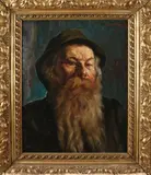 Adolf Hacker, Portret Zuid-Duitse man met baard, Olieverf op linnen