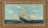 Onduid. gesig., Klipper op zee