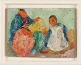 Rodolf Banet, Figurenvoorstelling, Olieverf op paneel