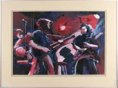 Peter de Rijcke, Dylan en Gascia, Gouache op papier