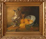 J. van de Zwaart, Stilleven met fruit, Olieverf op linnen