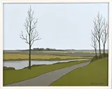Klaas Bernink, Steenwijkerwold, Acryl op linnen