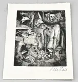 Otto Lais, Der Maskenhändler, Ets aquatinta