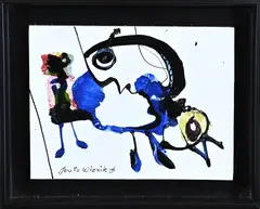 Jan te Wierik, Fantasie figuren, Acryl op paneel