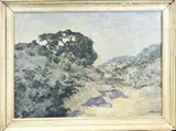 A. Potgieter, Hollands duinen landschap, Olieverf op linnen