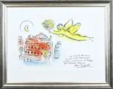 Lithografie Marc Chagall, L' opera de Paris, Lithografie Marc Chagall