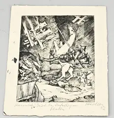 Otto Lais, Don Quichotte, Ets op papier