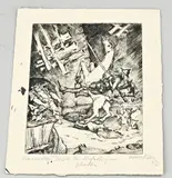 Otto Lais, Don Quichotte, Ets op papier