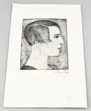 Otto Lais, Damesportret, Ets op papier