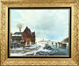 J.F. Ofman, Winter, Olieverf op linnen
