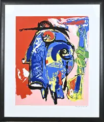 Jan te Wierik, Abstract, Litho op papier