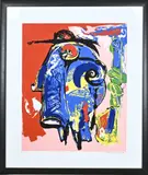 Jan te Wierik, Abstract, Litho op papier