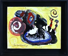 Jan te Wierik, Fantasie figuren voorstelling, Acryl op paneel