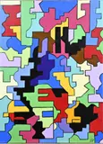 Almelo John Vrielink, Abstract, 2010, Olieverf op linnen