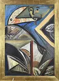 C. Delasne, Moderne compositie, Olieverf op paneel