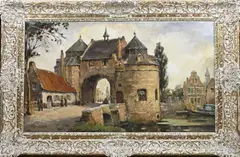Brugge by Alfred Van Neste, Olieverf op linnen, sold Apr 2025