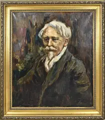 Jacques van Mourik, Zelfportret, Olieverf op linnen