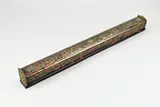 Boulle rol-houder, 61 cm., 19e Eeuws rode boulle rolhouder t.b.v. landkaart of schermpje voor koets? Frankrijk