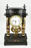 Weense zuilen pendule, 1820, Hout met polychromie