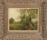 Jan Holtrop, Beek met knotwilg, Olieverf op linnen