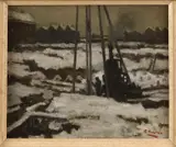 Cor Noltee, Stadse bouwput in winter