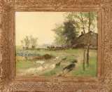 Adrianus Zwart, Boerderij met boer en koeien