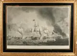 Antieke Engelse gravure, Dutch Fleet Adm. De Winter, Antieke Engelse gravure