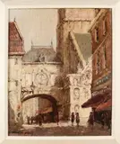 François Dubois, Parijs stadsgezicht, Olieverf op linnen